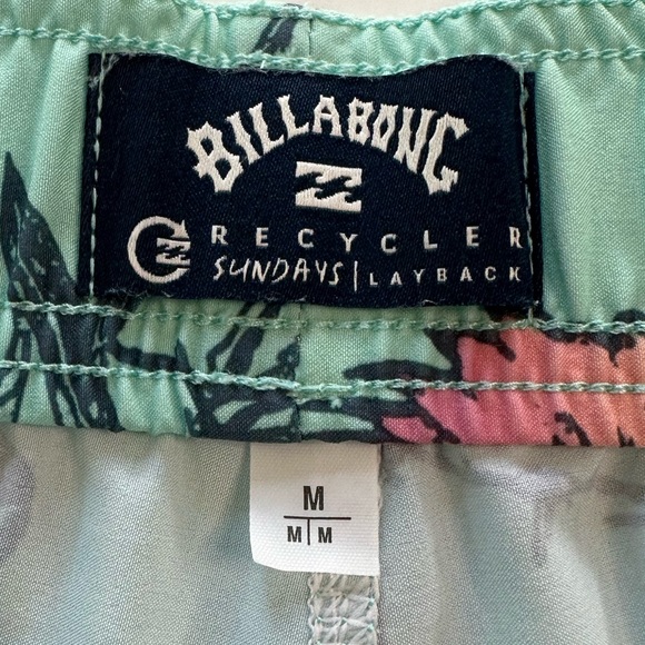 Billabong Sundays Layback Volleys Boardshorts Mint NWOT Men’s Size Medium - Picture 10 of 12